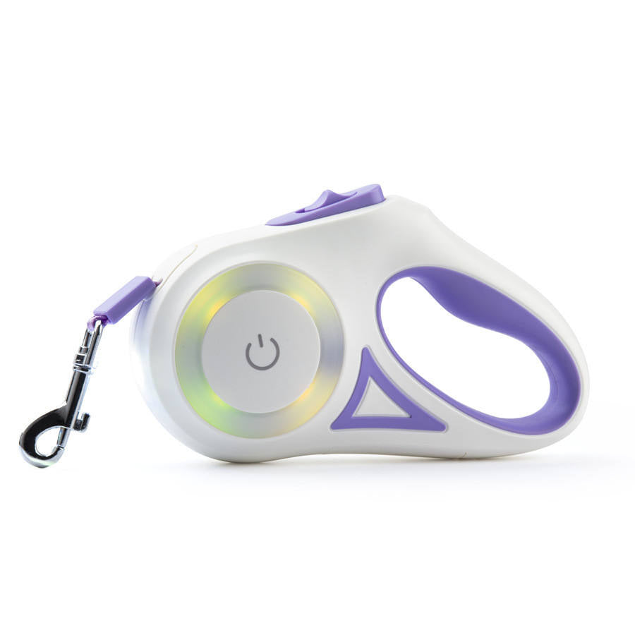 Laisse lumineuse — Rétractable automatique