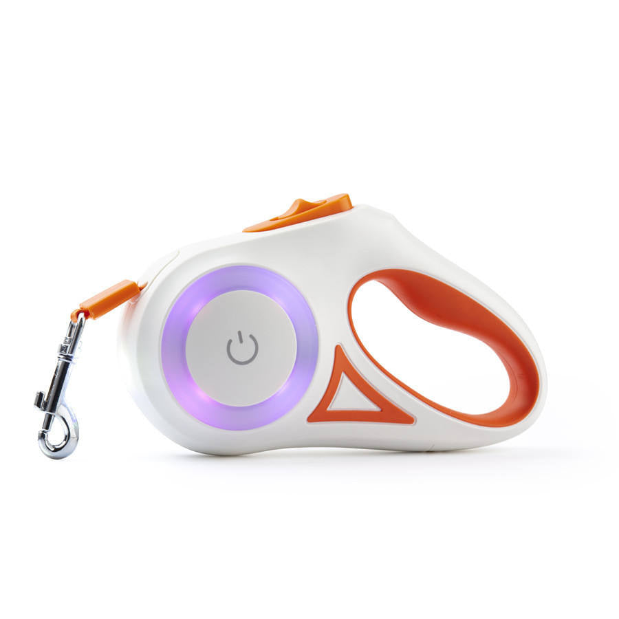 Laisse lumineuse — Rétractable automatique